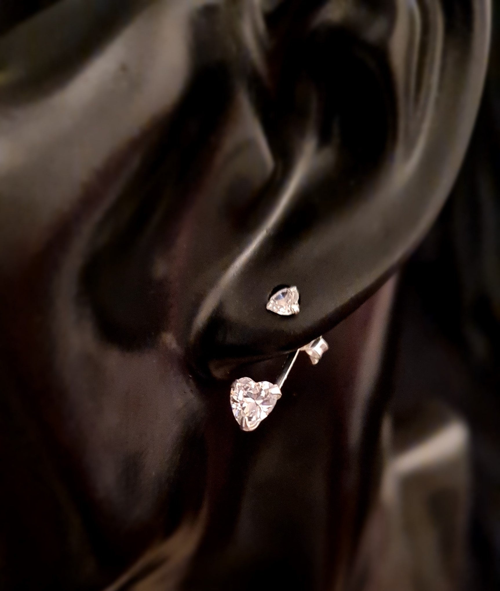 Sliver Double Heart Ear Jacket