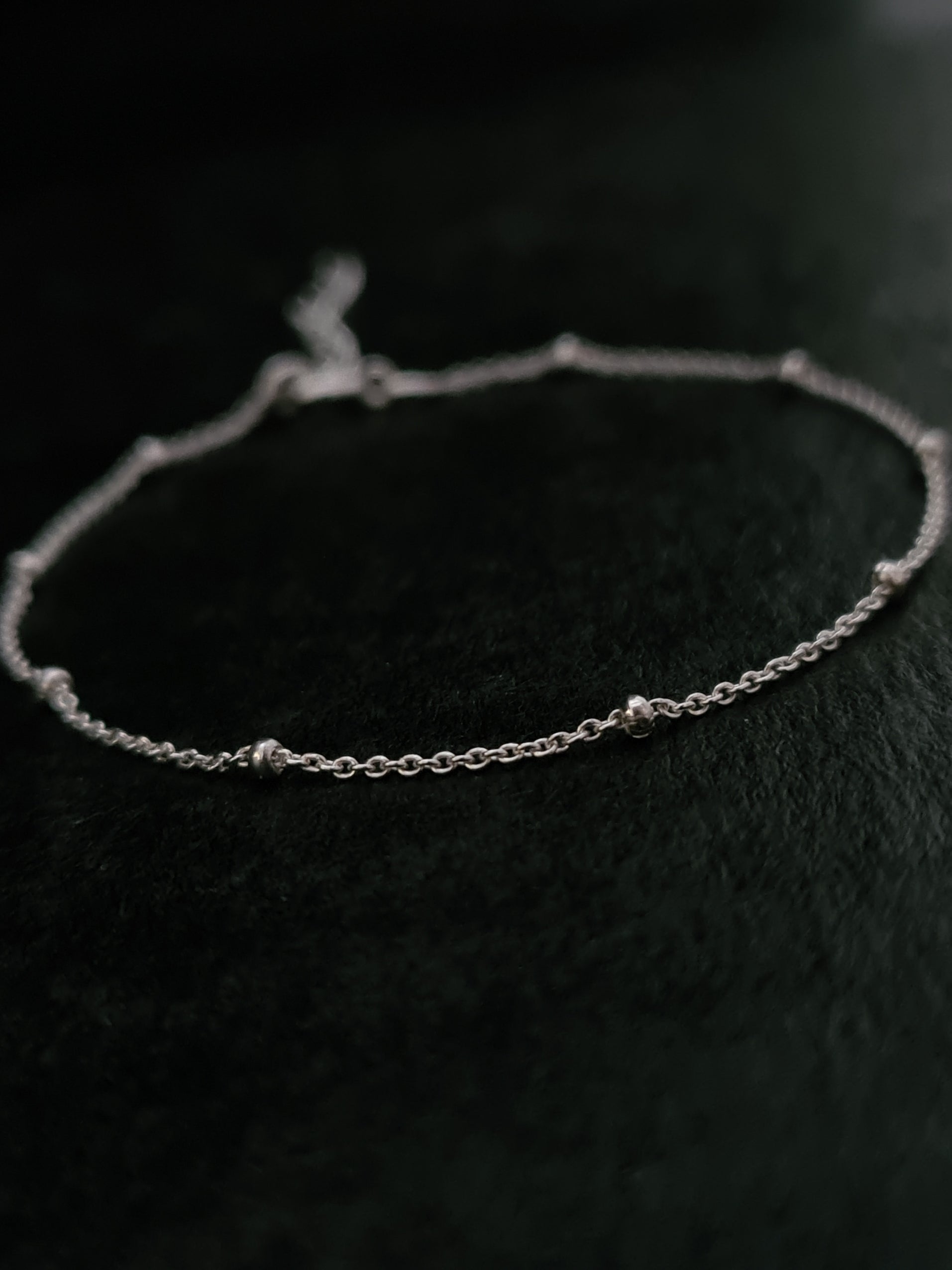 18cm Silver Satellite Bracelet With Extension