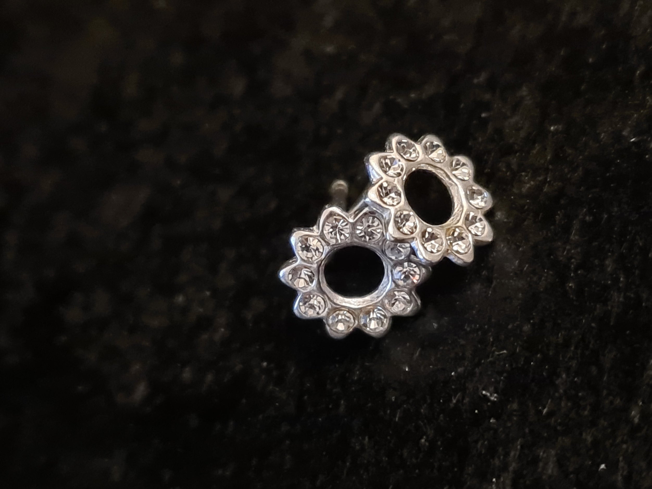 Silver Sun Stud Earrings