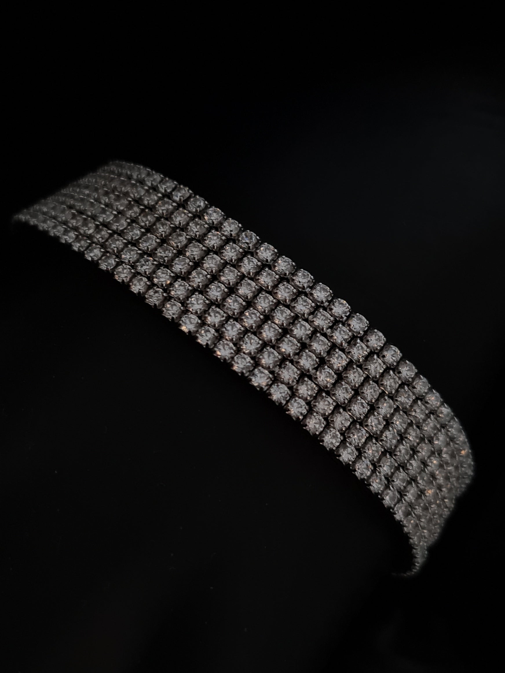 Tennis silver Bracelet with White Zircons in SILVER 925 17cm