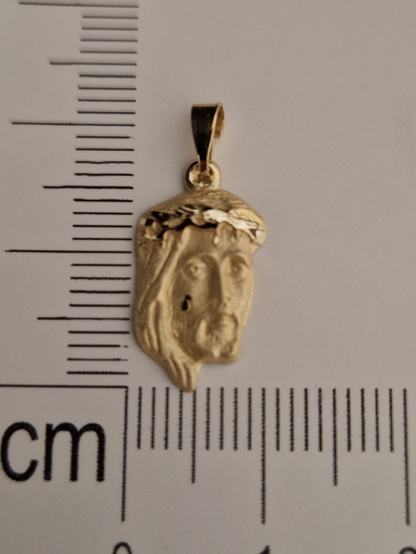 Religion Pendant Jesus Head  in Gold 18k