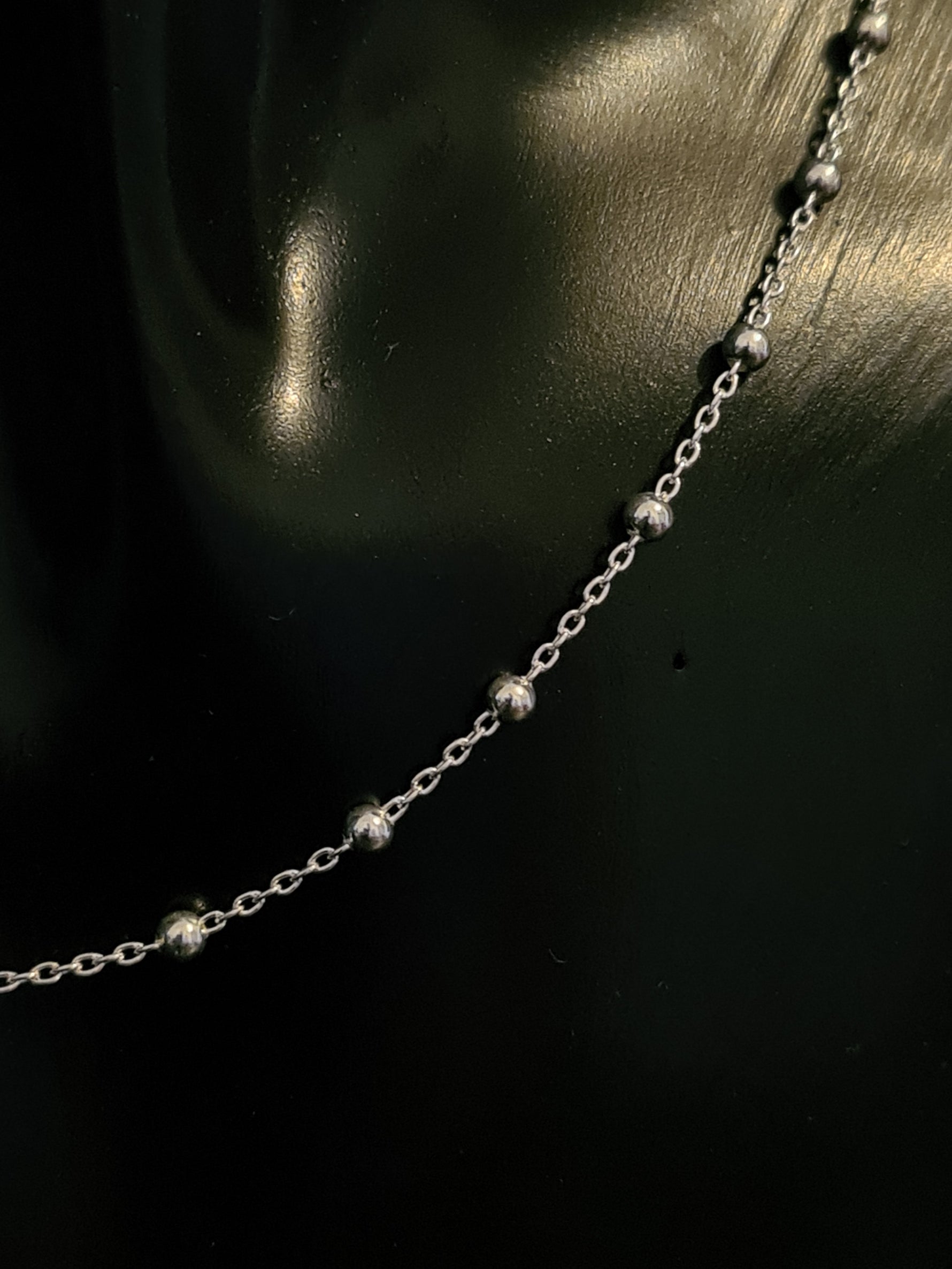 925 Sterling Silver 2.5 mm. Ball Choker