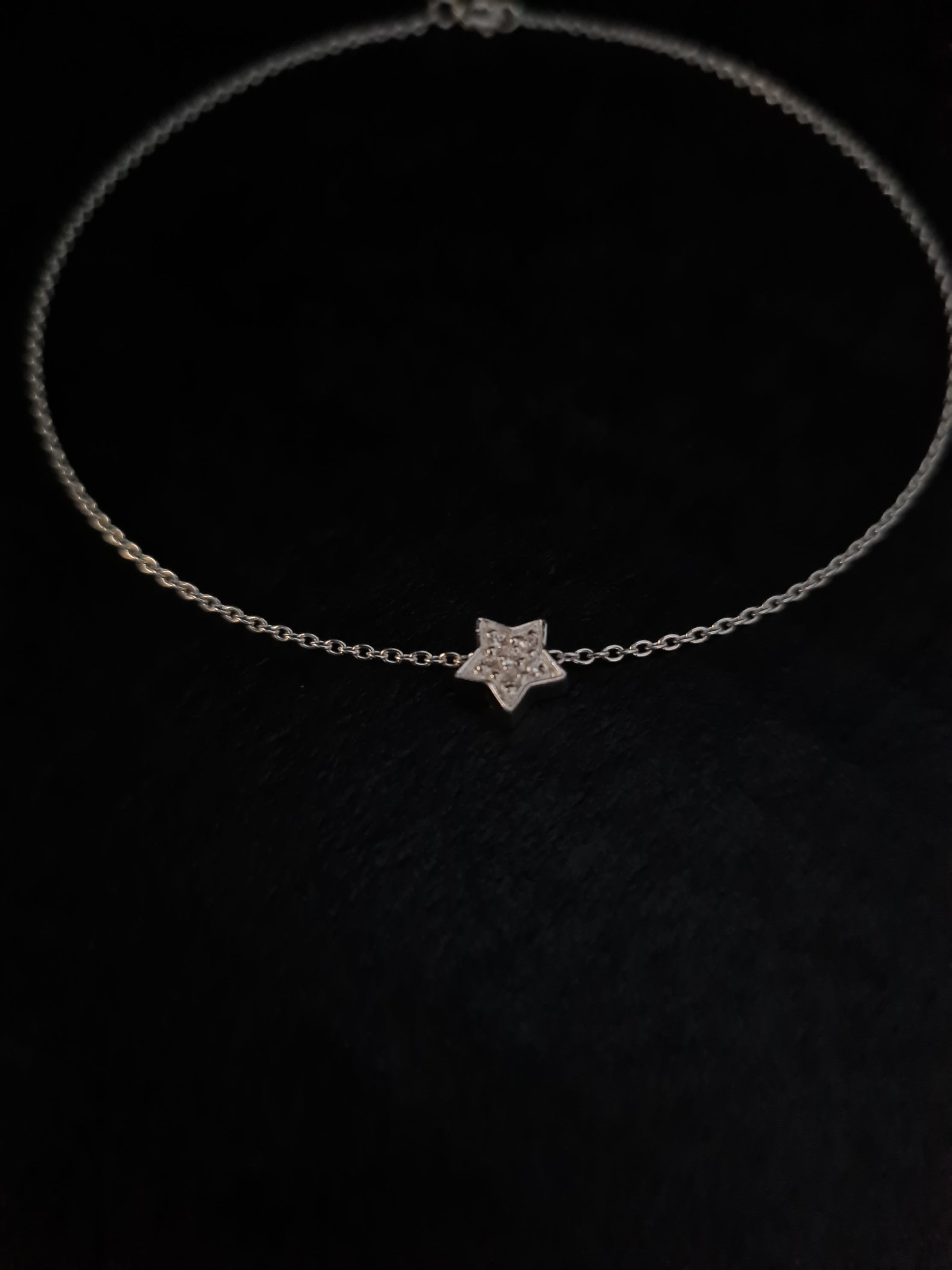 925 SPARKING STAR SILVER ANKLET