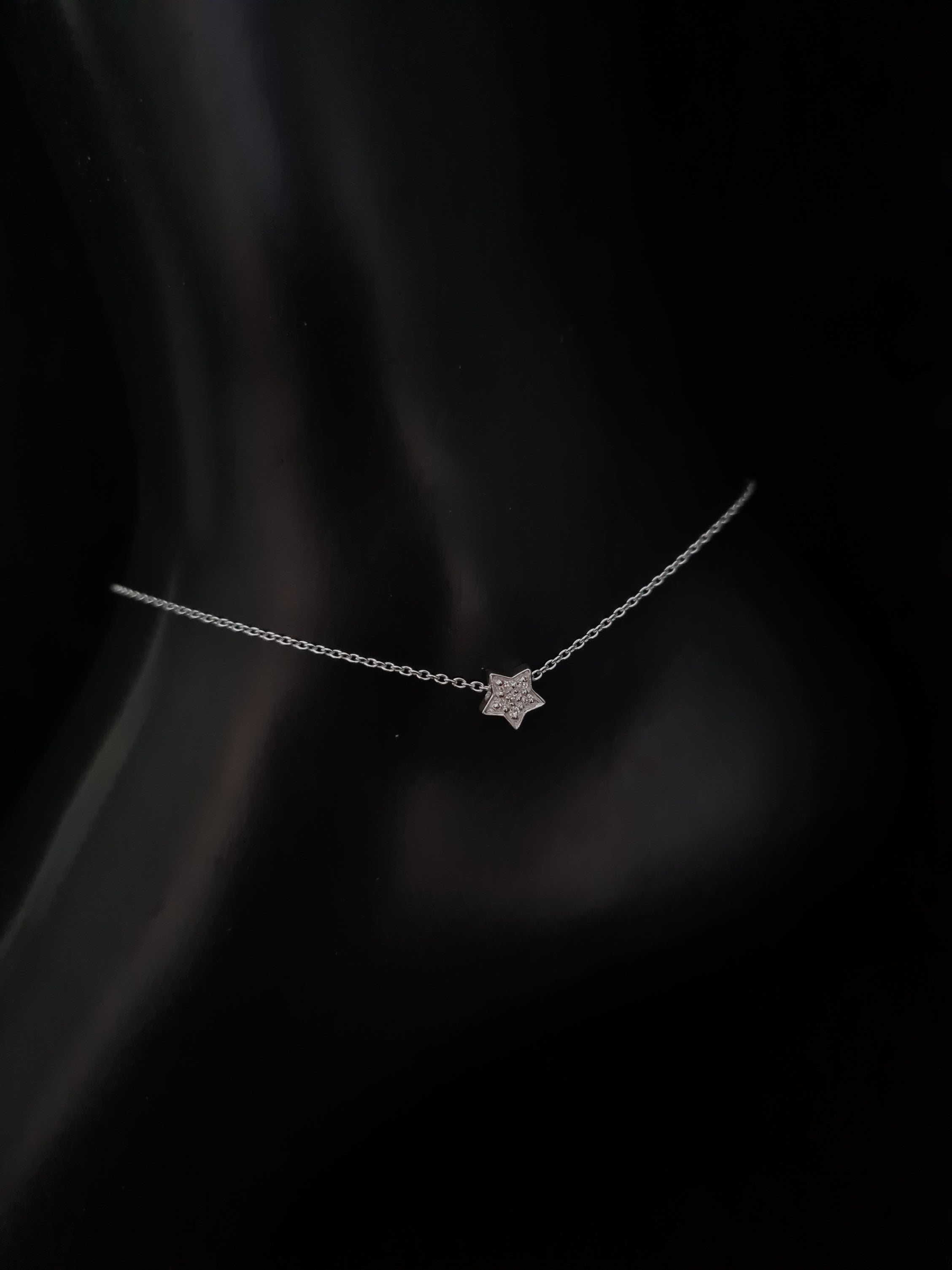 925 SPARKING STAR SILVER ANKLET