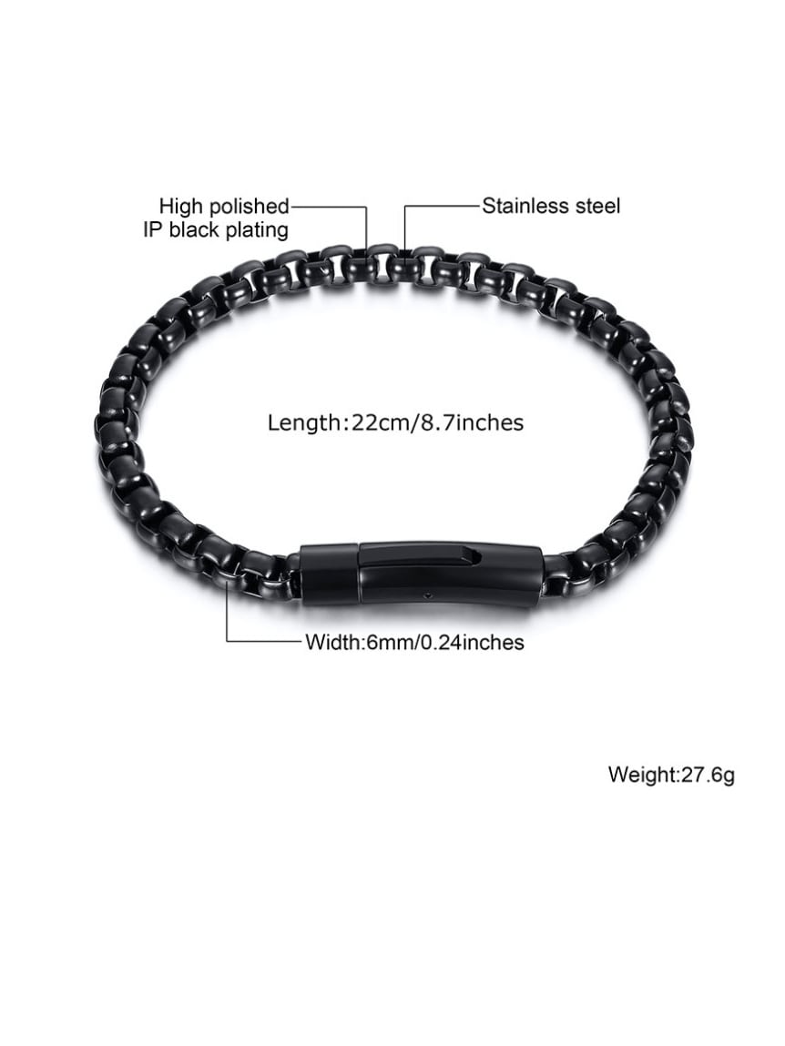 Stainless Steel Irregular Vintage Link Bracelet