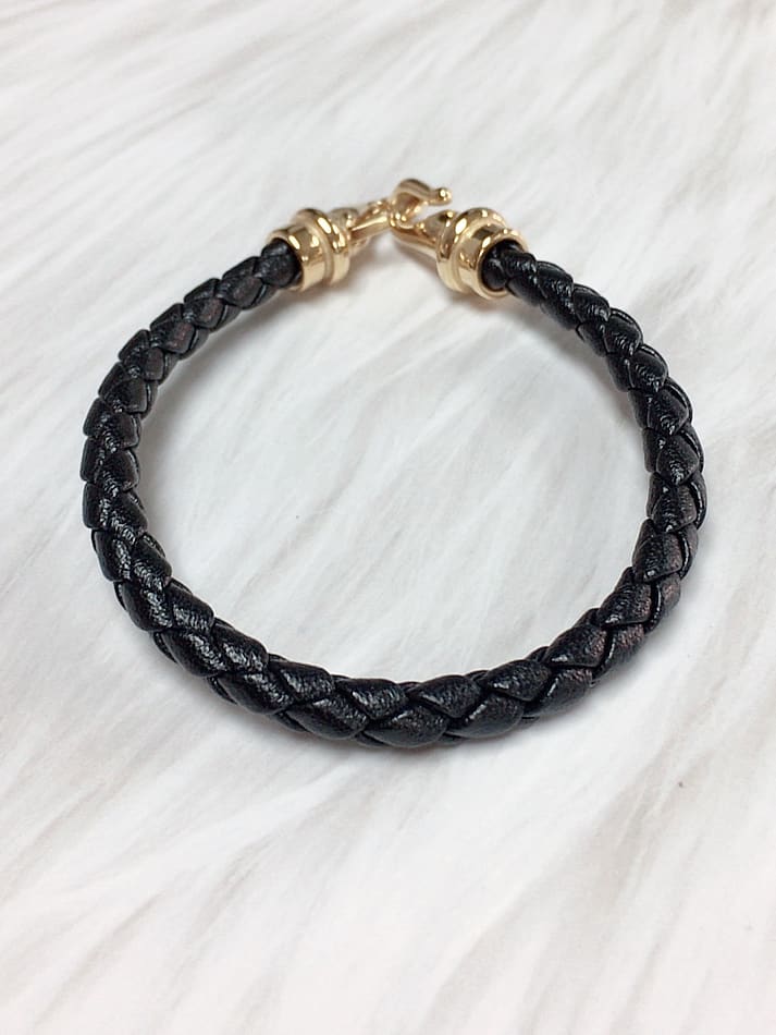 Stainless Steel Leather Irregular Trend Bracelet