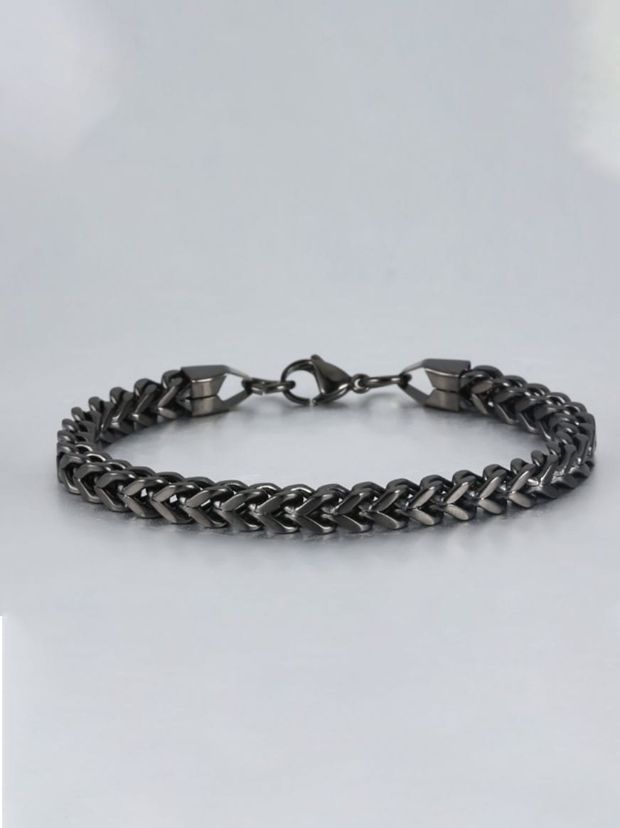 Titanium Geometric Minimalist Link Bracelet