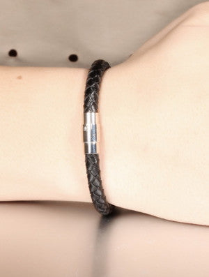 Simple Woven Artificial Leather Bracelet