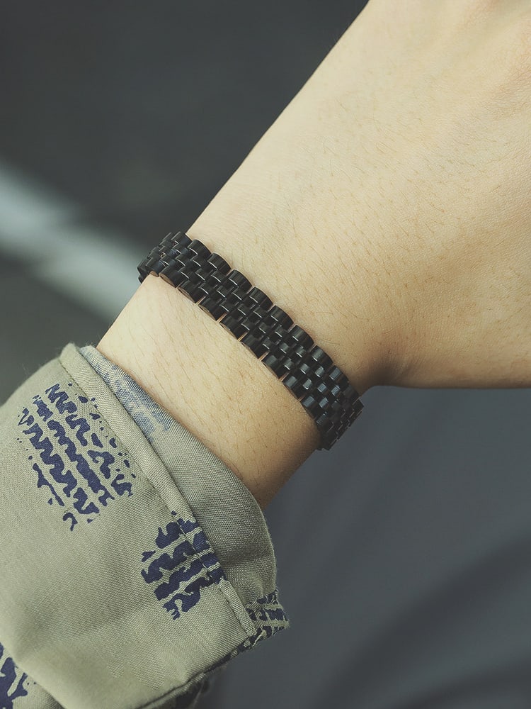 Titanium Steel Geometric Vintage Woven Bracelet