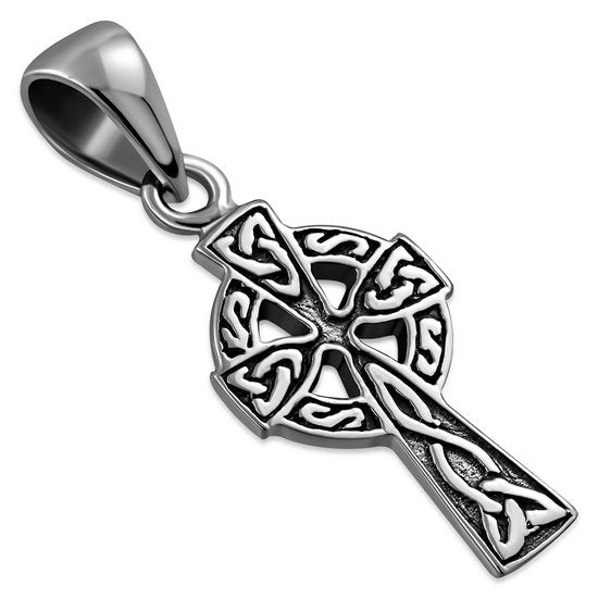 Tiny Celtic Cross Pendant Sterling Silver