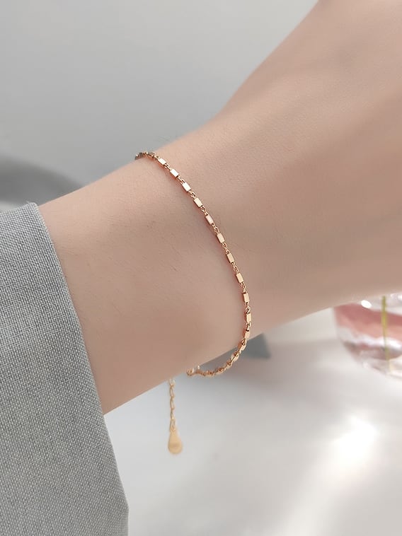 925 Sterling Silver Chain Minimalist Link Bracelet