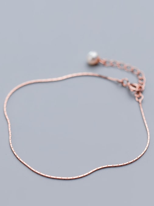 925 Sterling Silver Minimalist Link Bracelet