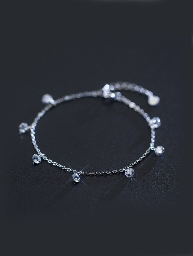 S925 Silver Sweet Fashion Simple Bracelet