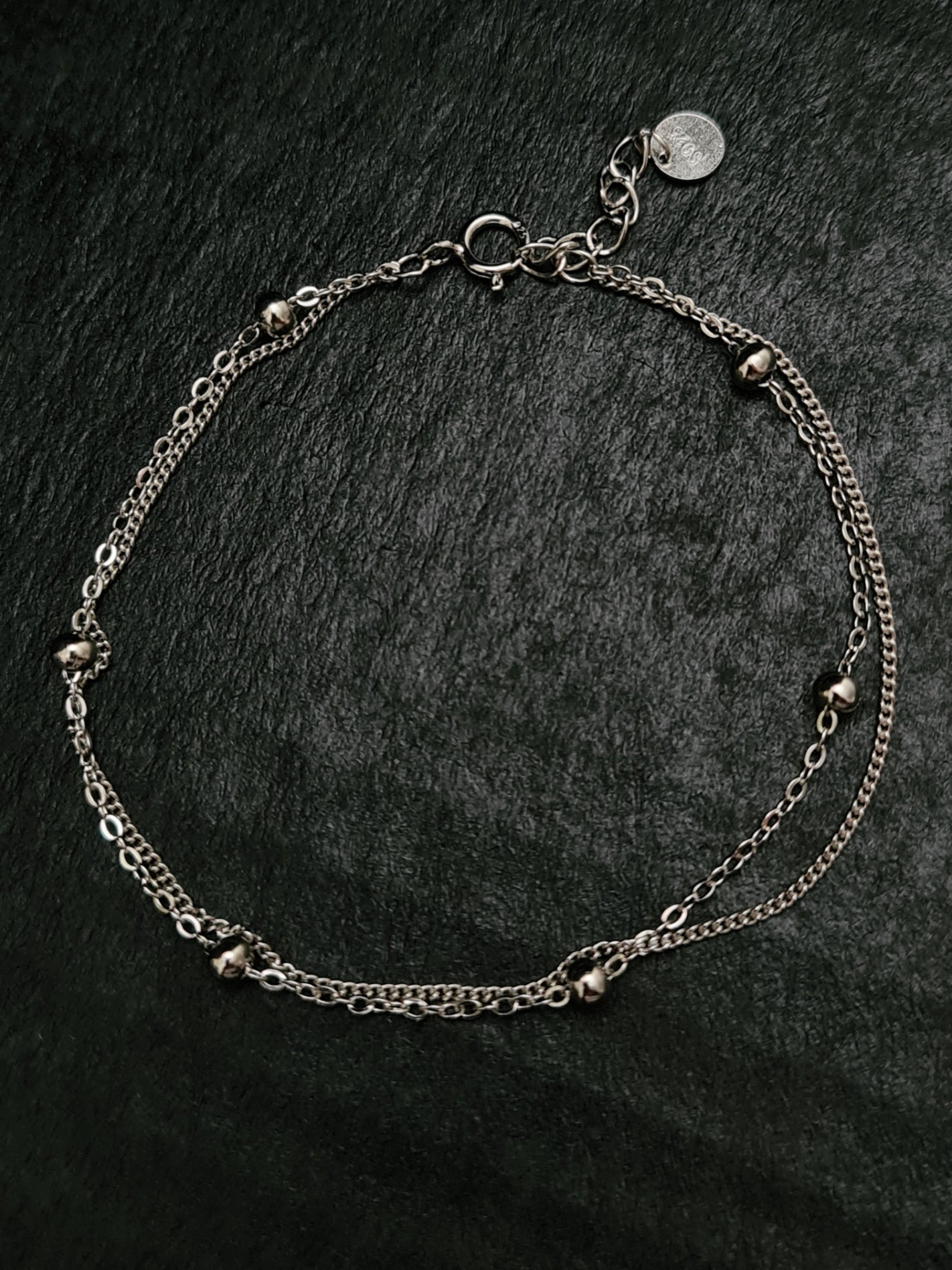 Fashion Double Layer Design S925 Silver Bracelet