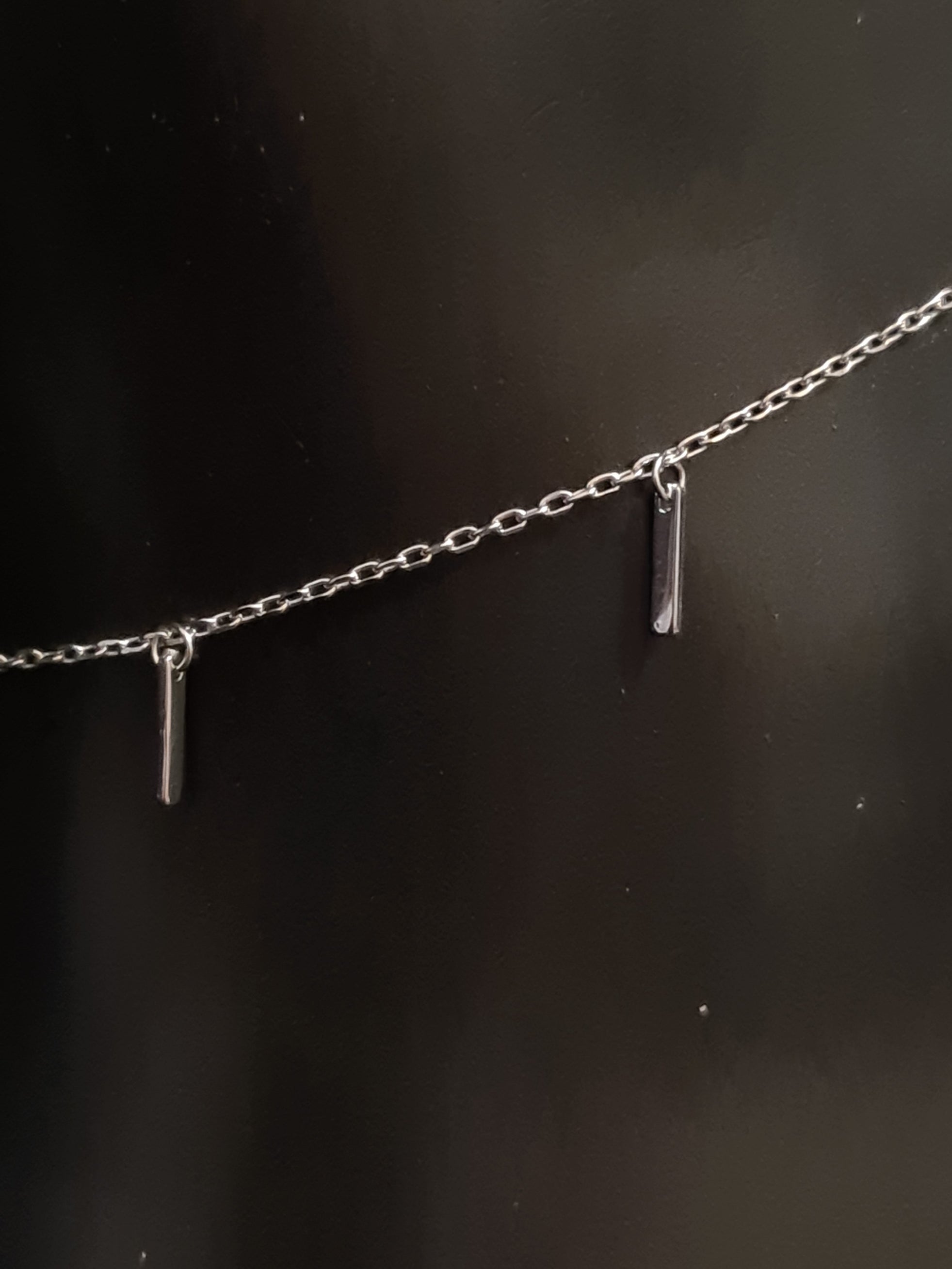 925 Sterling Silver Geometric Minimalist Anklet