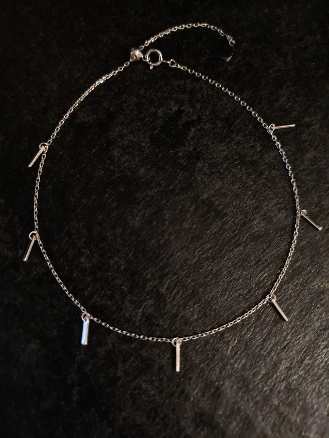 925 Sterling Silver Geometric Minimalist Anklet