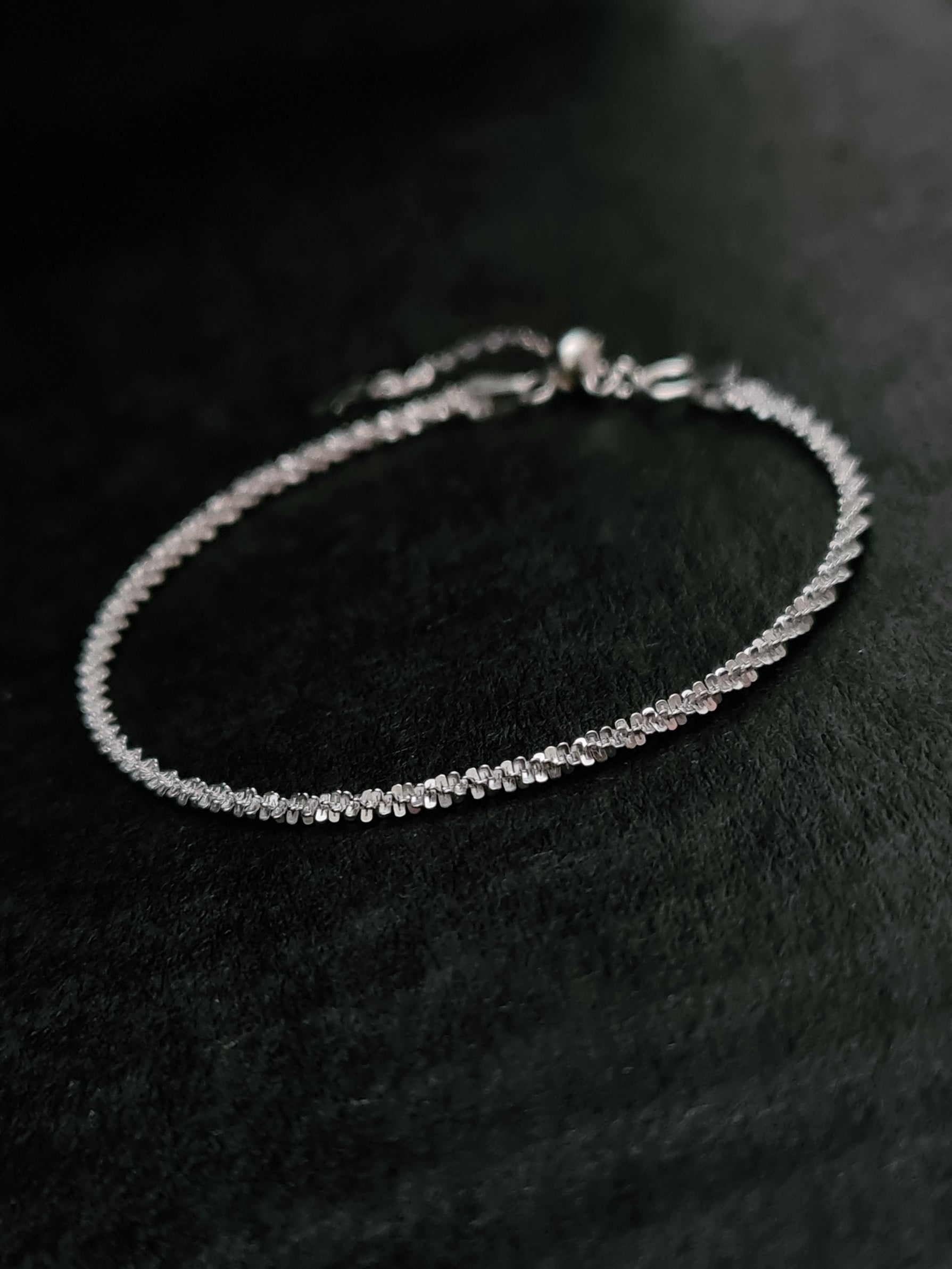 925 Sterling Silver Star Minimalist Link Bracelet