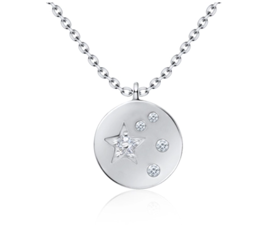 925 STAR BLINK WITH CZ SILVER NECKLACE