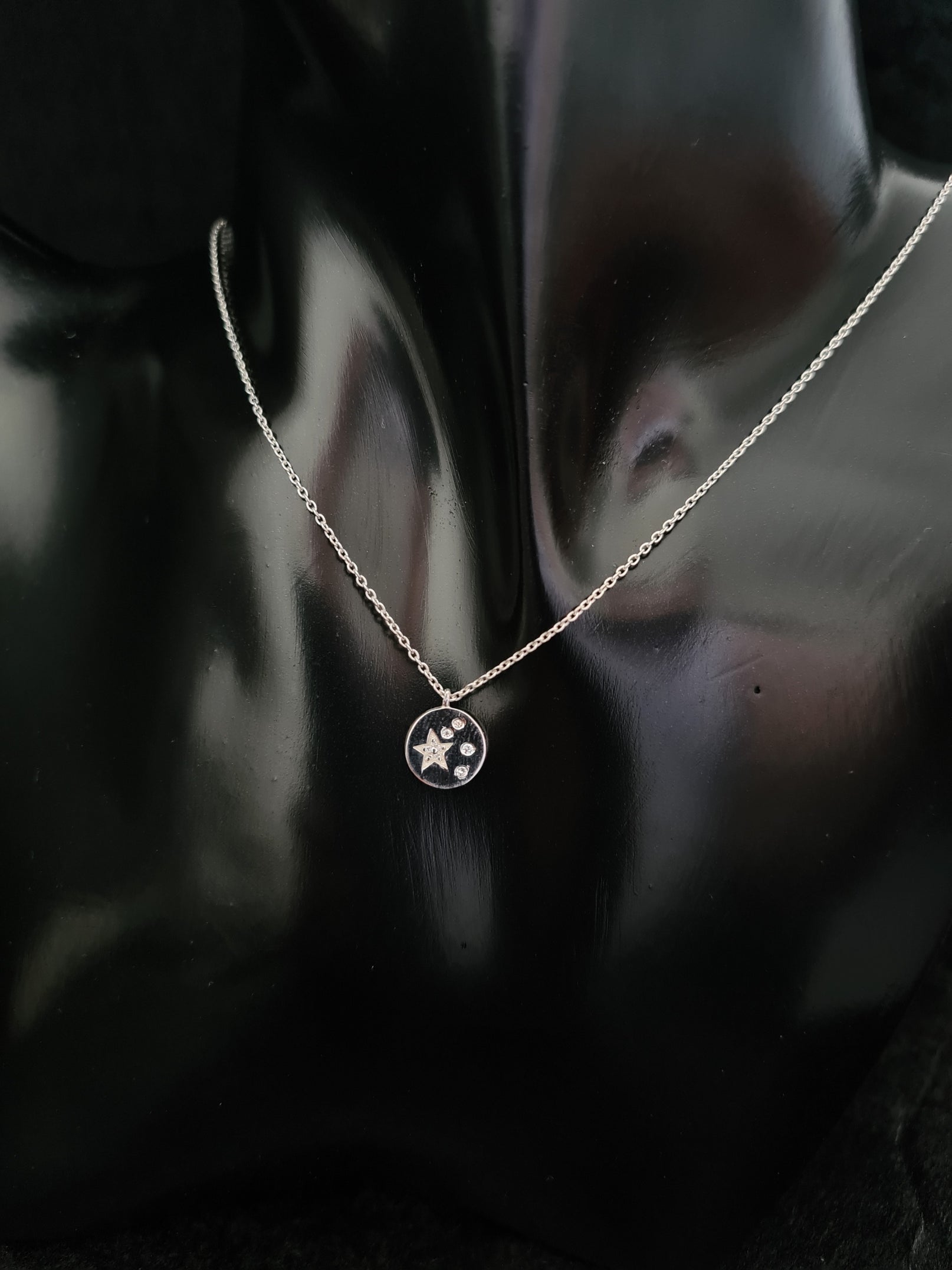 925 STAR BLINK WITH CZ SILVER NECKLACE