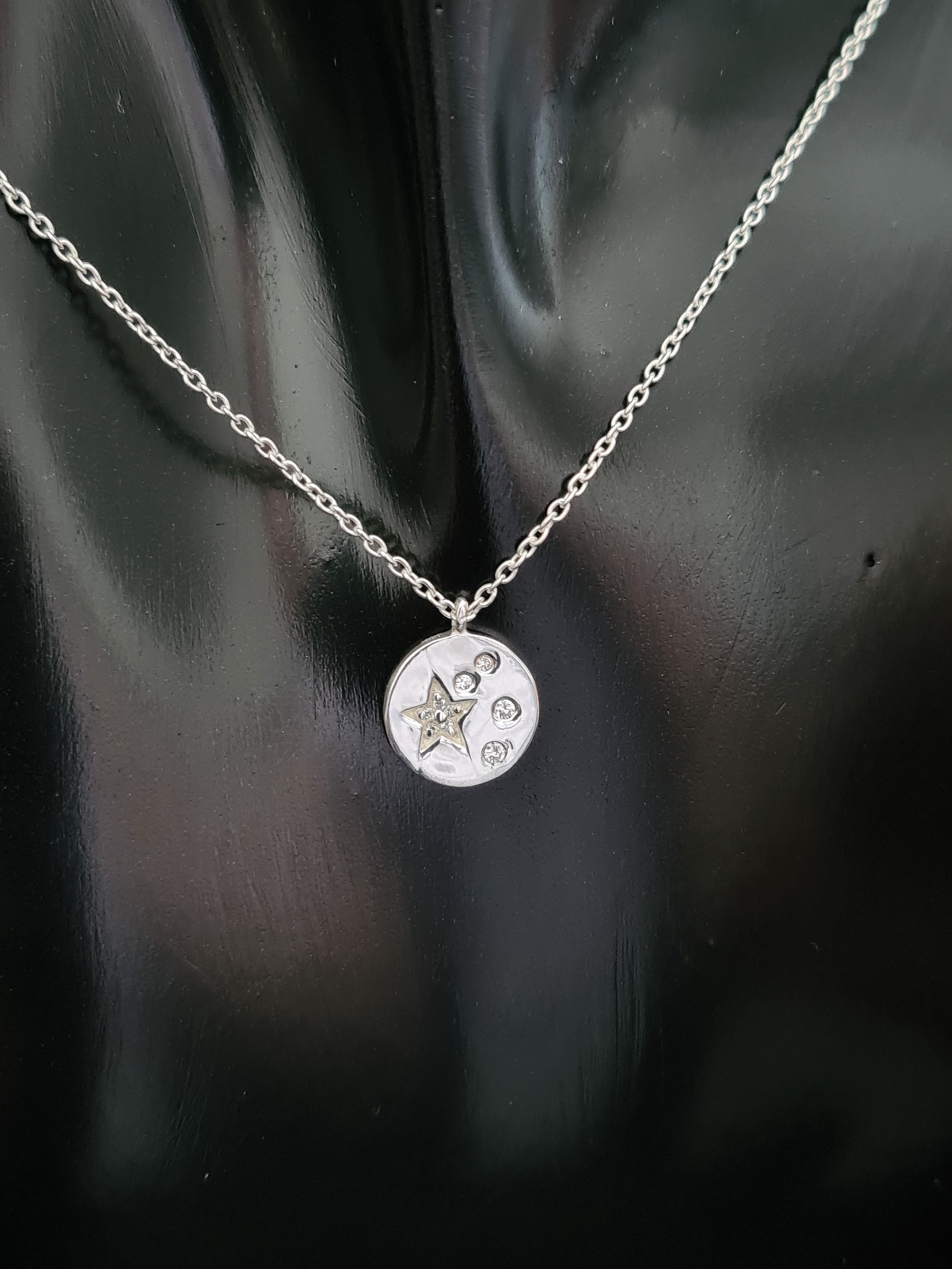 925 STAR BLINK WITH CZ SILVER NECKLACE