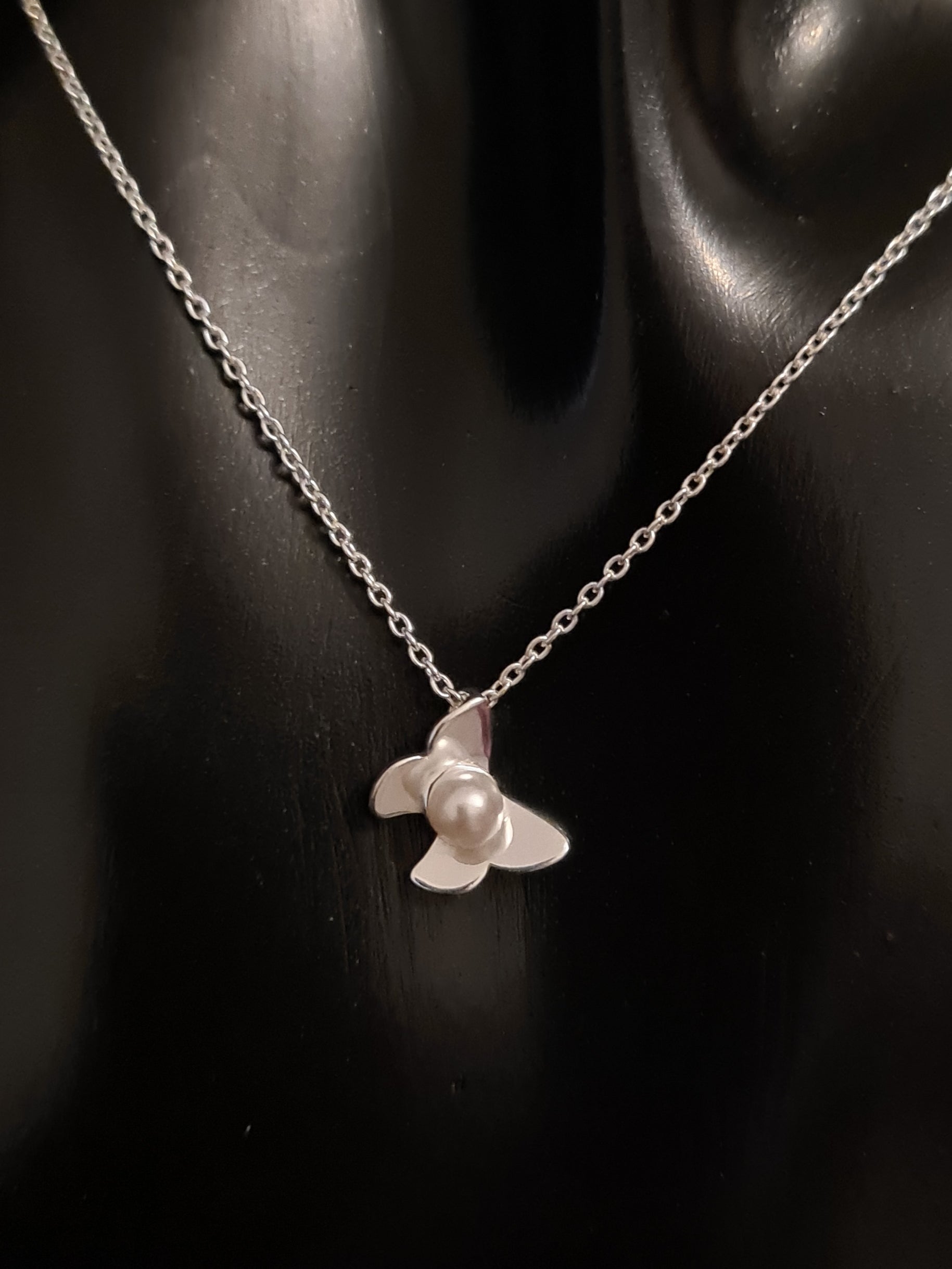 Butterfly Silver Necklace