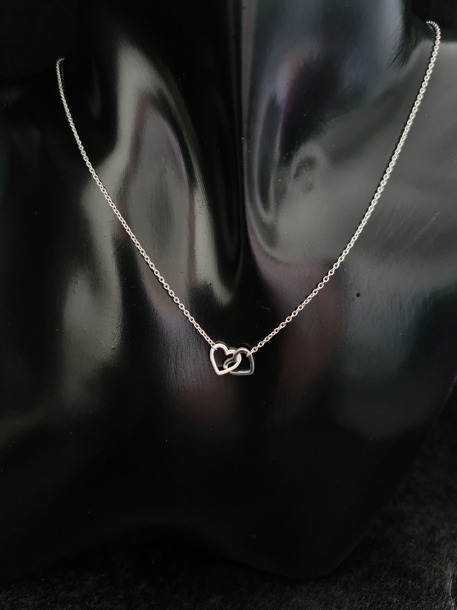 925 DUAL INTERTWINED HEART NECKLACES LINE