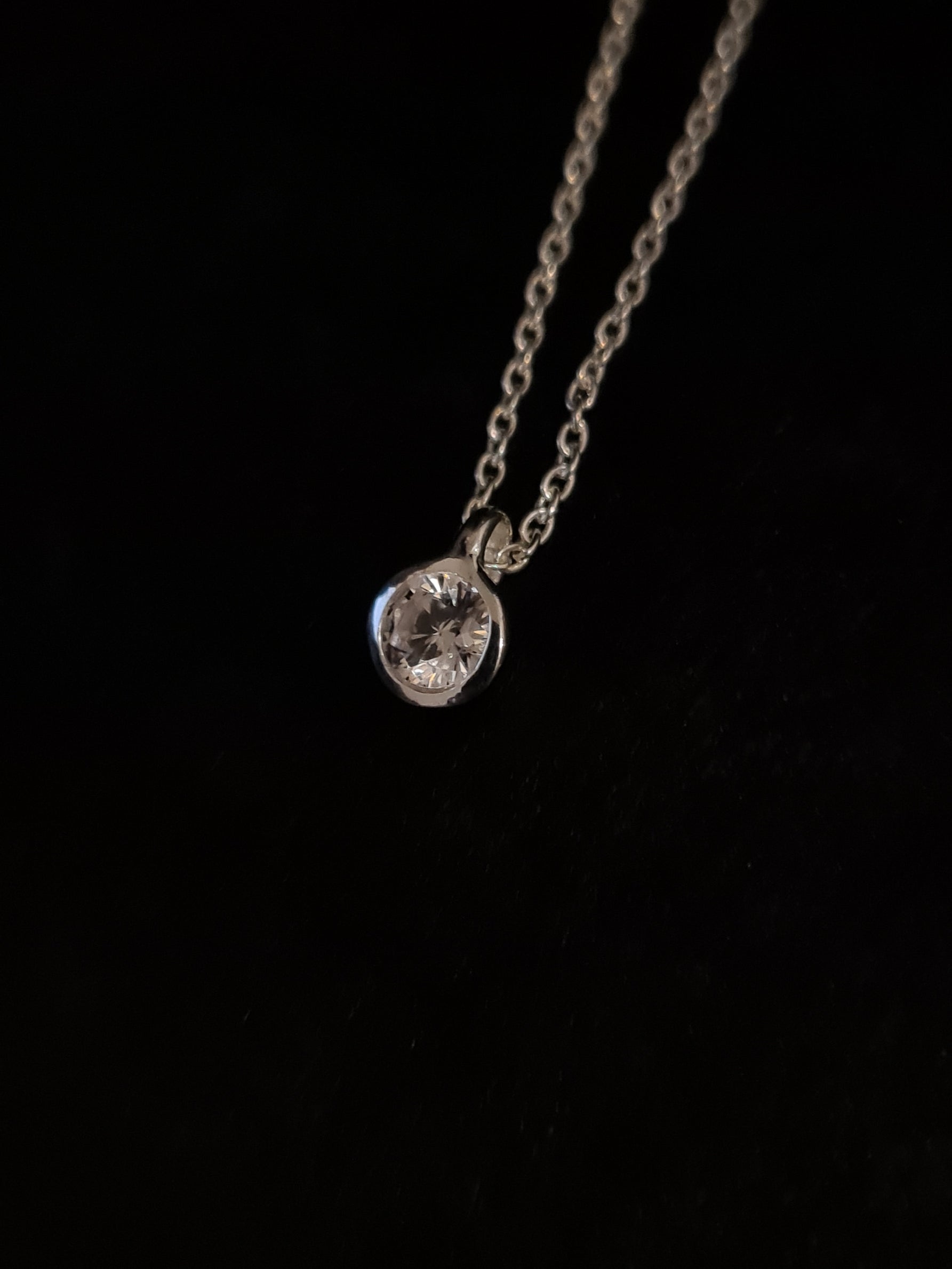 925 NECKLACE SILVER PLAIN CIRCLE