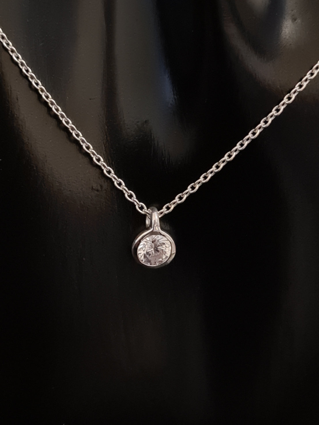 925 NECKLACE SILVER PLAIN CIRCLE