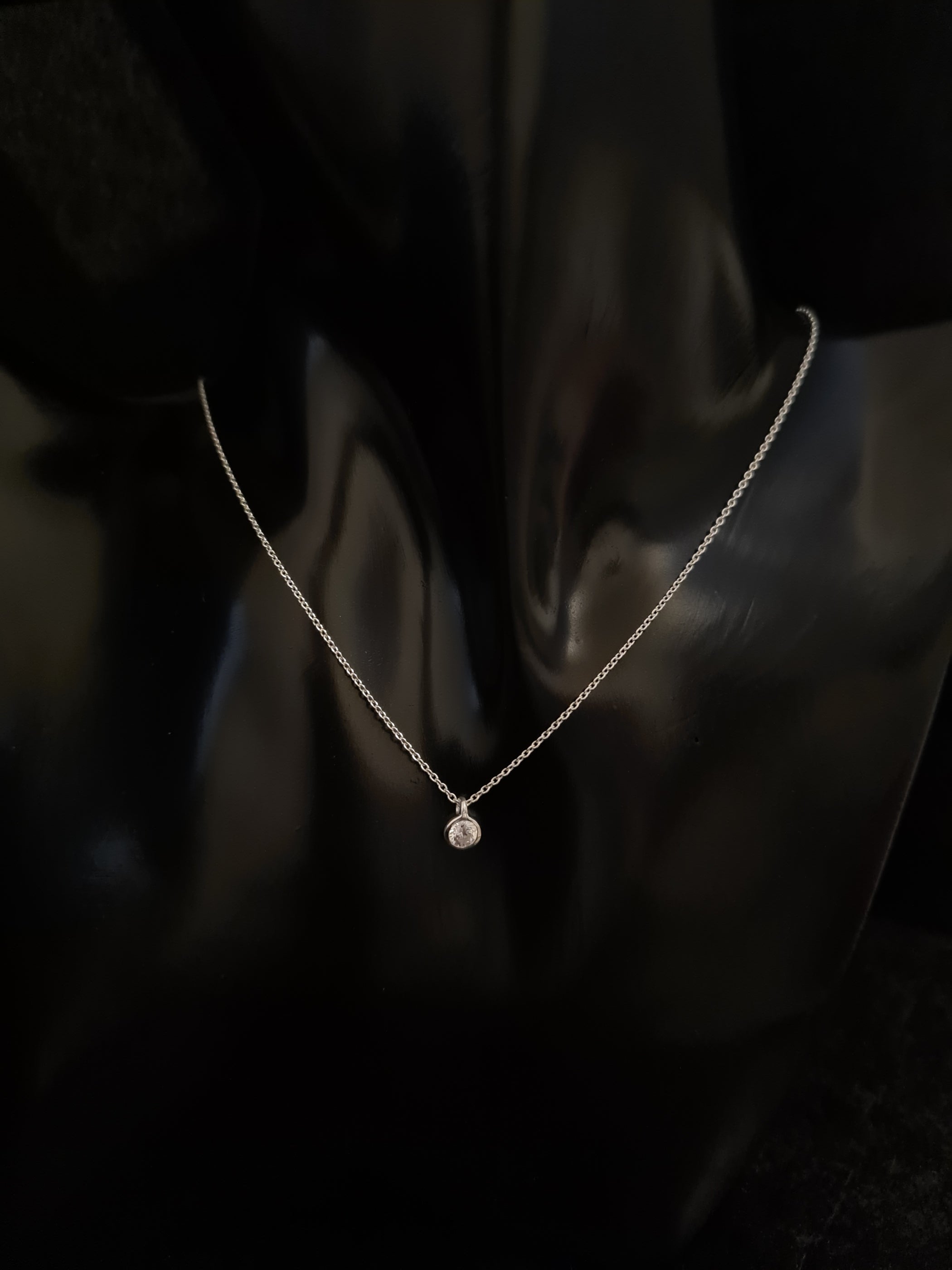 925 NECKLACE SILVER PLAIN CIRCLE