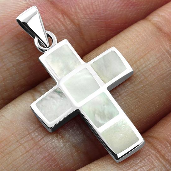 Mother of Pearl Cross Pendant